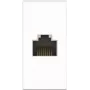 Kindermann 7464000423. Buchsen-Typ: RJ-45, Netzwerk-Kabel Kategorie: 6a, Module Menge (max): 1 Modul(e). Produktfarbe: Weiß, Material: Kunststoff (746