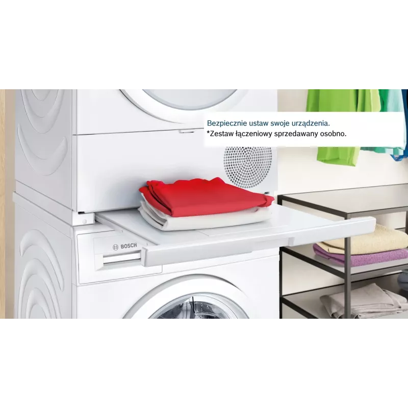 Bosch WTH86277PL Siltumsūkņa žāvētājs 8 kg Balts