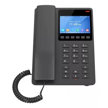 Grandstream Networks GHP631W IP telefons Melns 2 līnijas LCD Wi-Fi