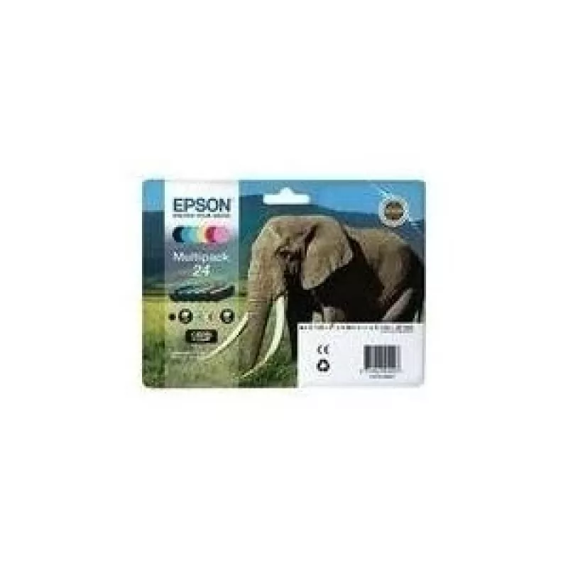 Kasetne Epson C13T24284011 Melna Ciāna Fuksīna Dzeltena Fotografiskā Melna XL