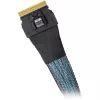ICY DOCK MB406L-B SlimSAS 8i SFF-8654 uz SlimSAS 8i SFF-8654 kabelis, 0,5 m, melns