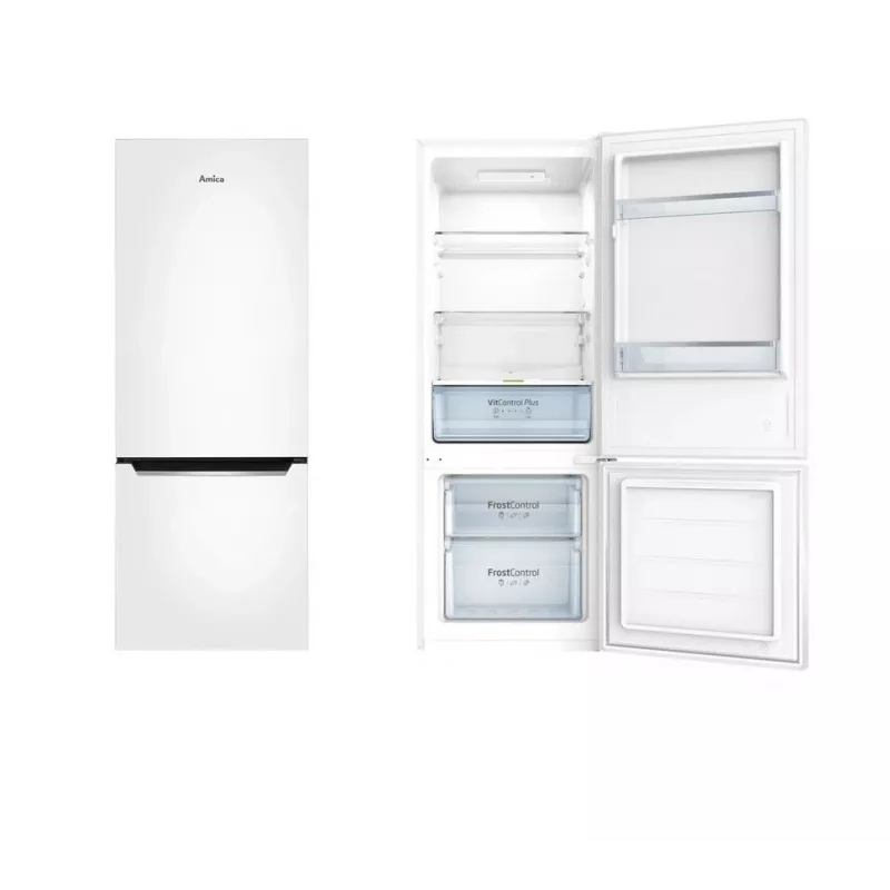 Amica ledusskapja-saldētavas kombinācija KGCL 384 160 W, 144 cm, 54 cm plata
