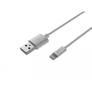 Natec Prati Lightning (vīriešu) — USB-A (vīriešu) kabelis 2m MFi balts NKA-2149