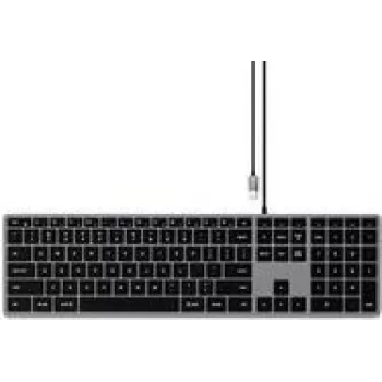 Satechi Slim W3 vadu tastatūra Home USB QWERTZ vācu melna pelēka