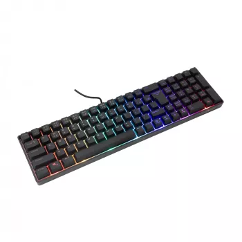 White Shark GK-001114 Gladius US — pilna izmēra membrānas tastatūra ar varavīksnes apgaismojumu