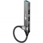 Goobay Slim 4-Port USB-Hub, USB-C™ uz USB-C™/USB-A, USB 3.2 (74459)