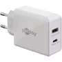 Goobay Dual USB-C™ PD (Power Delivery) ātrais lādētājs (30 W) (61674)