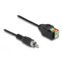 DeLOCK RCA vīrišķais spraudnis uz spaiļu bloku adapteris ar spiedpogu 15 cm