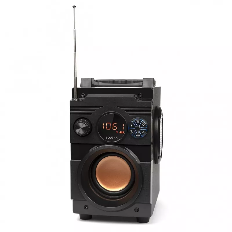 Squeak Bassblaster SQ1001 Bluetooth 5.1 skaļrunis, FM radio, MP3 atskaņotājs