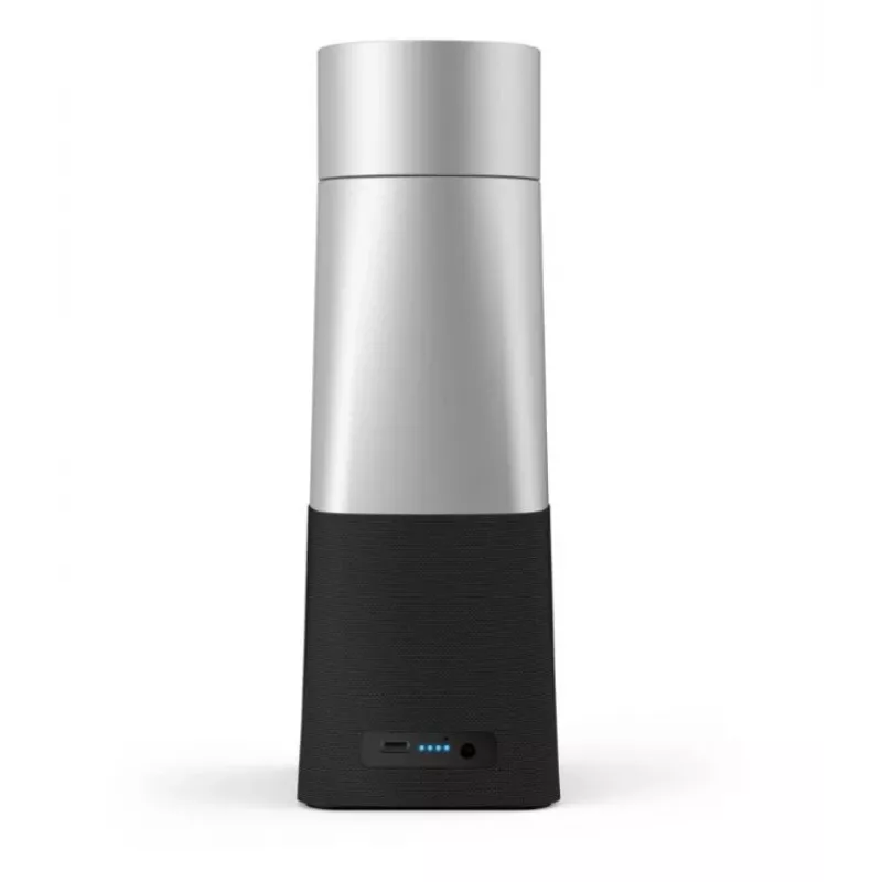 Philips PSE0550 SmartMeeting portatīva 4K kamera videozvaniem ar iebūvētu mikrofonu, 30 kadri/s, USB, melnā un sudraba krāsā