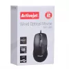 Activejet AMY-083 vadu pele USB (optiskā; 1000 DPI; melna)