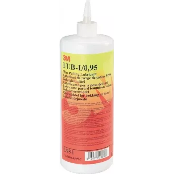3M Lub-P Kabelgleitmittel - augsttemperatūras smērviela kabeļu ievilkšanai - 950 ml pudele - sarkana/dzeltena - līdz 45 °C - ideāli piemērota rūpniecības un enerģētikas lietojumiem (FE-5100-)