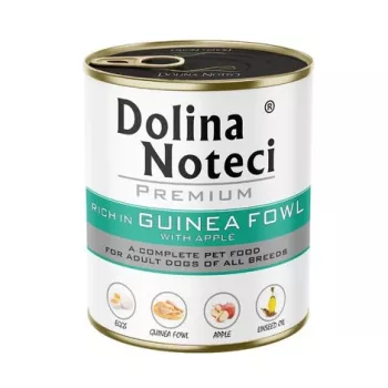 DOLINA NOTECI Premium bagātīgs ar pērļu vistiņu un ābolu – slapjā suņu barība – 800g
