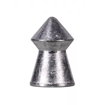 Pneimatiskās lodes RANGER PRORO 5.5 mm, diabolo forma, sudraba, 250 gab., alumīnija dozators
