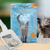 Kaķu pakaiši Golden Grey 14 kg bentonīta kunkuļojoši, lavandas smarža, bezputekļu, nelīp pie ķepām