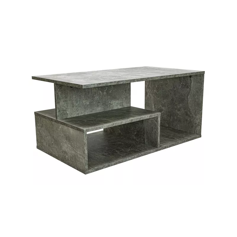 Kafijas galdiņš Top e Shop PRIMA BETON, brīvas formas virsma, taupe, 900×510×430 mm, 1 kāja