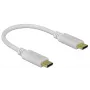 Delock USB-C kabelis / strāvas kabelis 24 kontaktu USB-C (M) - 24 kontaktu USB-C (M) 5 A 15 cm Balts (85357)