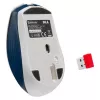 Bezvadu spēļu pele DEFENDER MM-282 RF — ambidekstrāla, optiskā 1800 DPI, 5 pogas, USB, baterija