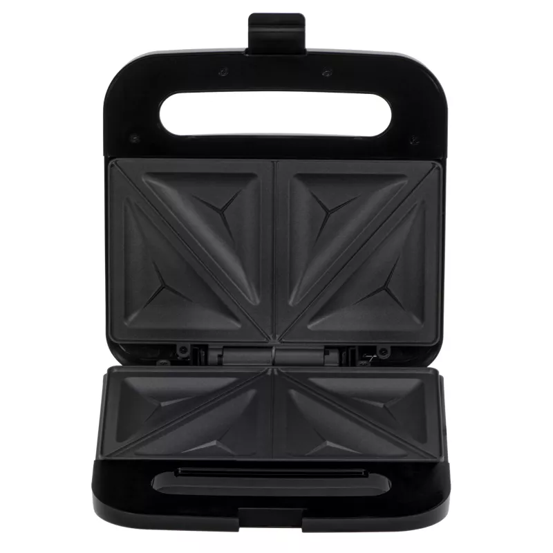 Sviestmaižu preses Adler AD 3076 — 1000 W kompakts galda modelis, melns/sudrabs