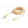 Cablexpert CCB-MUSB2B-AMLM-6-G Lightning kabelis 1.8 m Zelts