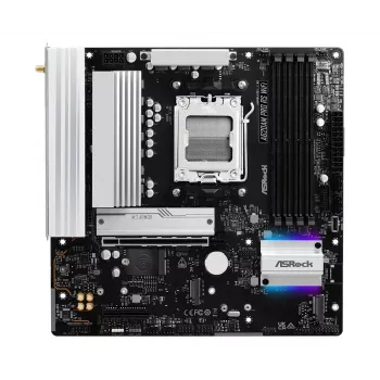 Mātesplate ASROCK A620AM PRO RS WIFI AM5 microATX, AMD A620, 4×DDR5, Wi‑Fi, HDMI, DP, 3×M.2, 2×SATA, 7.1 audio, 1Gb LAN