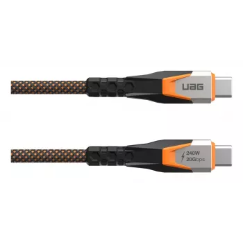 USB-C uz USB-C kabelis C2G 9B4415114097 USB 3.2 Gen 2x2 0.75 m — Melns/Oranžs