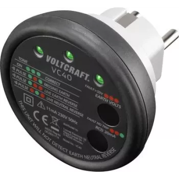 VOLTCRAFT VC40 kontaktligzdu testeris