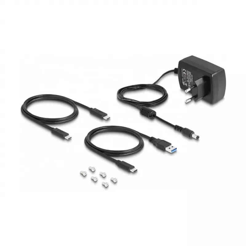 DeLOCK USB Type-C Docking Station 1 x U.2 SSD Melna