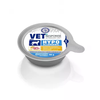 VET RESPONSE Hypoallergenic Turkey - mitrā kaķu barība - 85g