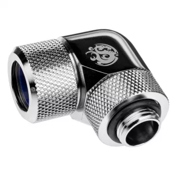 BitsPower BP-E90RMLA14 caurule datora šķidruma dzesēšanas sistēmai — misiņš, 14 mm diametrs, sudraba krāsa