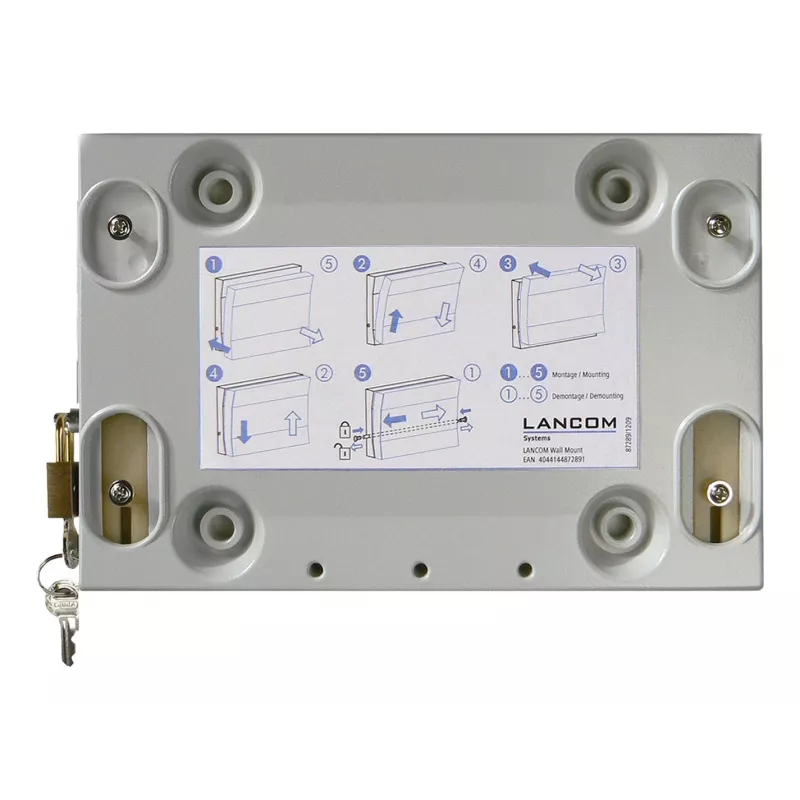 Sienas montāžas kronšteins LANCOM Systems ierīcēm, modelis 61349, pelēks