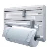 Leifheit 25703 papīra dvieļu turētājs, sienas stiprinājums, pelēks, balts