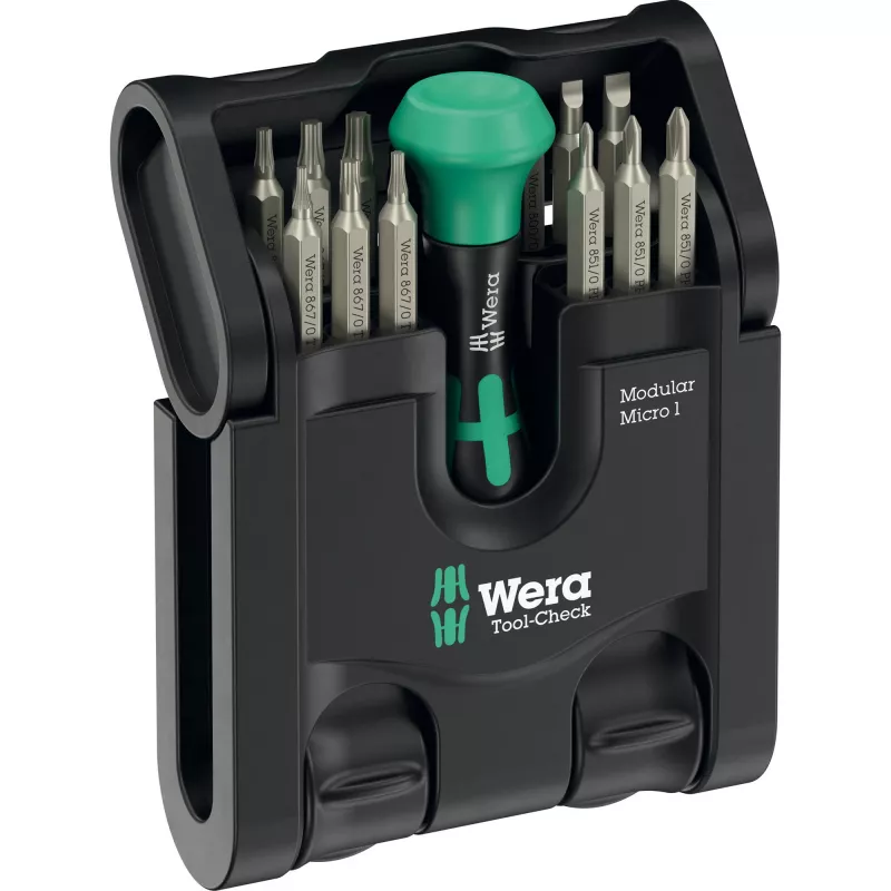 Instrumentu komplekts Wera Tool-Check Modular Set 1 – 50 daļu modulārs darbnīcas komplekts, jaukti uzgaļi un uzgriežņu atslēgas