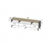 Cama RTV stand LOTTA 180cm Balts + sonoma oak