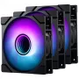 Phanteks M25 Gen2 120mm PWM D-RGB Ventilatoru Komplekts 3 gab. - Melns