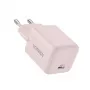 Strāvas adapteris UGREEN X512 20 W USB-C PD ātrā uzlāde, rozā, 100–240 V ieeja, 1× USB-C