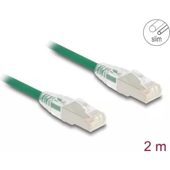 Tīkla kabelis DeLOCK RJ45 Cat.6A spraudnis-spraudnis 2m zaļš