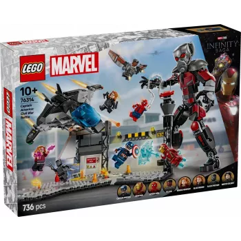 LEGO MARVEL 76314 Kapteinis Amerika: Pilsoņu karš kauja