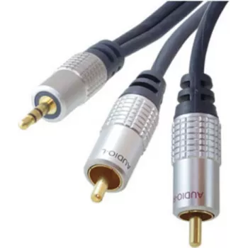 shiverpeaks sp-PROFESSIONAL Audio kabelis 3 m 3.5mm līdz 2 x RCA zils - Chrom (SP30833)