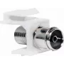 Logilink Keystone In-Line Coupler - RF invertētājs - IEC savienotājs (S) uz F spraudni (S) - Balts - Keystone ligzda (NK0020)
