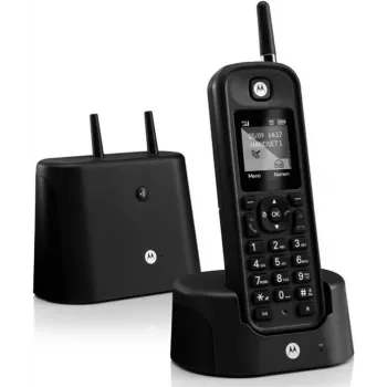 Motorola O201 DECT bezvadu analogais telefons brīvroku režīmā Melns (2249706)