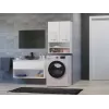 Topeshop POLA MINI DK baltā spīduma vannas istabas skapis Balts