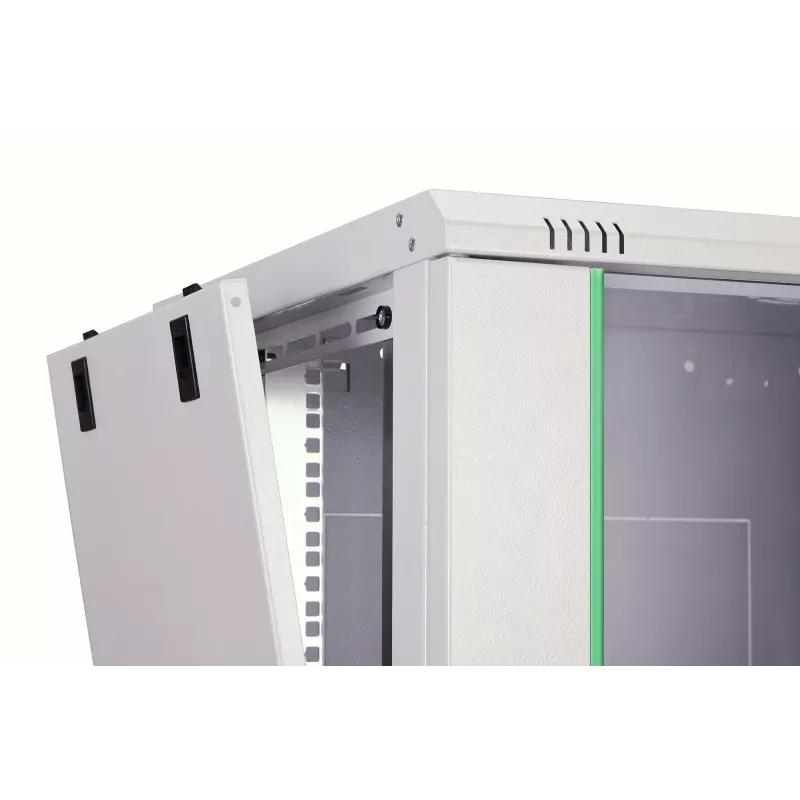 Sienas skapis DIGITUS Dynamic-N 12U, 19 collas, 600x450 mm (PxD), IP20, slēdzama durvis, neizmontēts