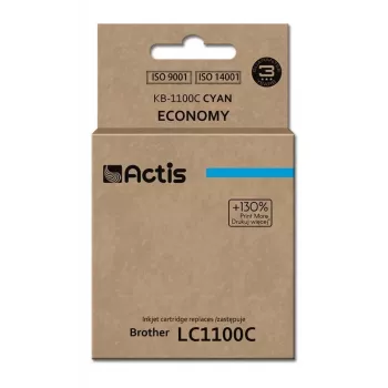 Kārtridžs ACTIS KB-1100C saderīgs Brother, ciāna, 19 ml, standarta iznākums