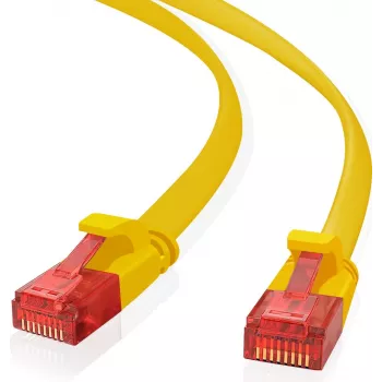 helos Ultra Slim plakanais vītais vads 15 m UTP Cat6a