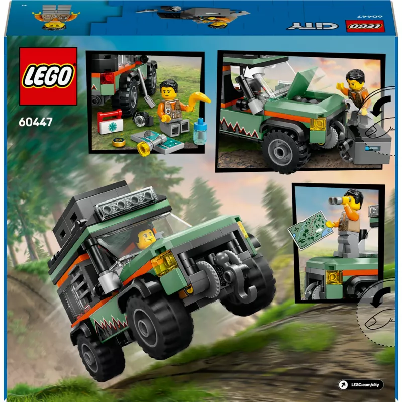 LEGO City Bezceļu SUV 4x4 būvēšanas komplekts 60447 — 221 detaļa, 1 minifigūra, vecumam no 6 gadiem