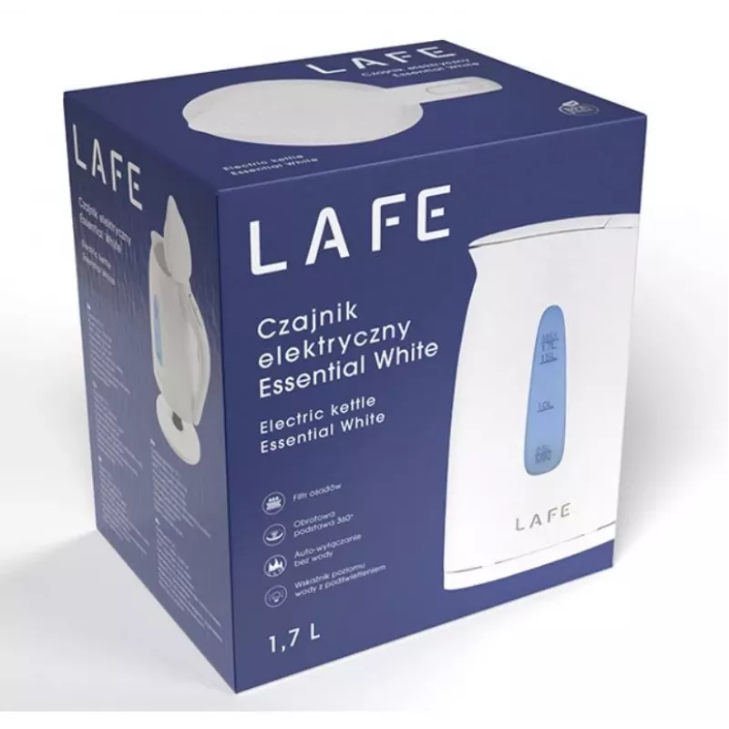 Elektriskā tējkanna Lafe Essential balta