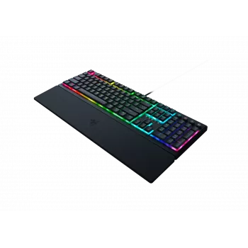 Vadu spēļu tastatūra Razer Ornata V3 — membrānas‑mehāniskā hibrīda, RGB LED apgaismojums, USB