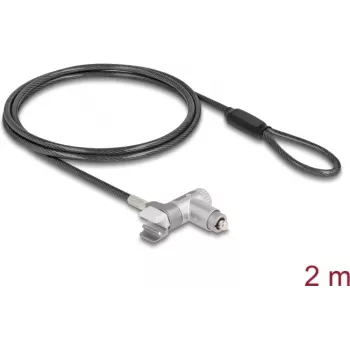 Piezīmjdatora slēdzene Navilock 22052 MacBook Pro 2021–2024 14 collu un 16 collu, 2 m trose