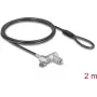 Piezīmjdatora slēdzene Navilock 22052 MacBook Pro 2021–2024 14 collu un 16 collu, 2 m trose